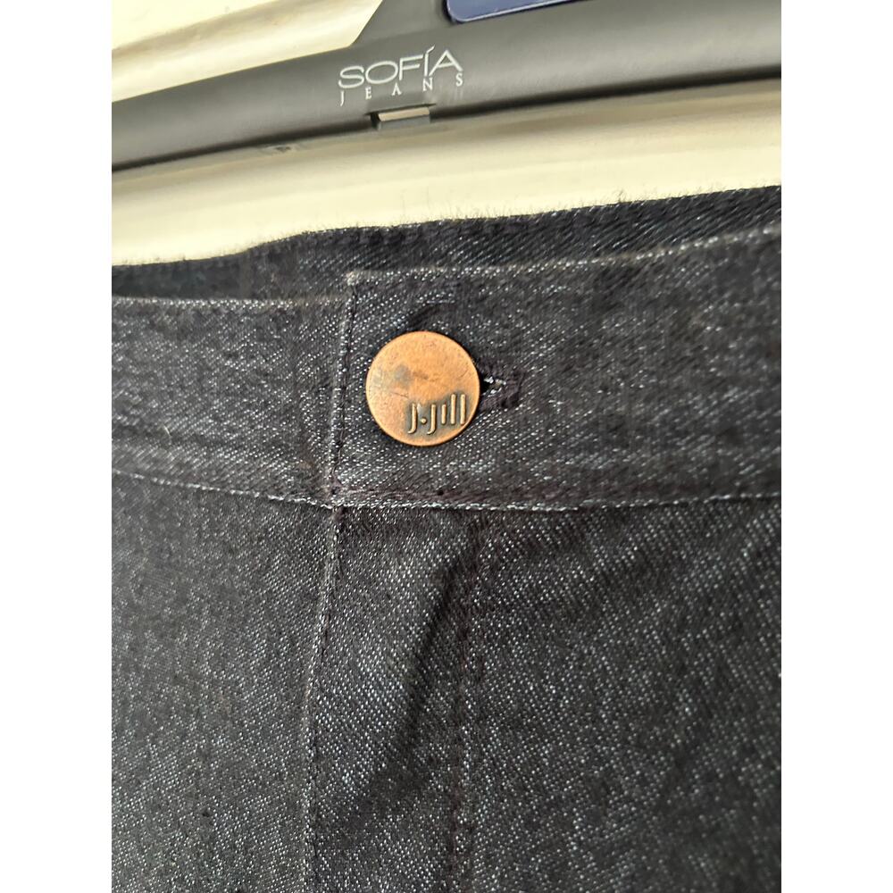 J Jill Dark Wash Denim Jeans Leggings Jeggings Stretch Women's 12 Petite